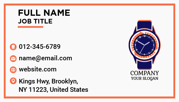 Rolex Watch Business Card