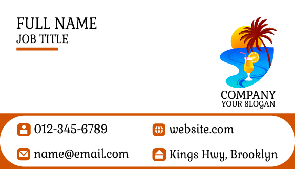 Rolling Wave Summer Business Card