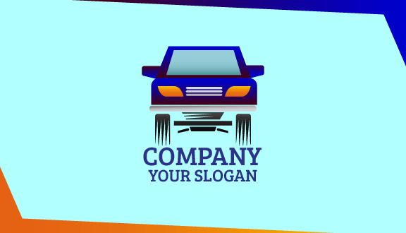 Royal Blue Car Business Card