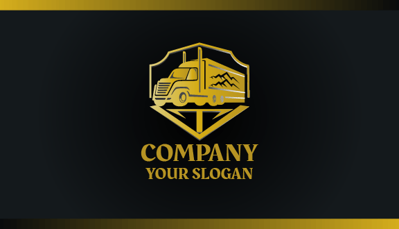 Rugged Transportation Truck Business Card