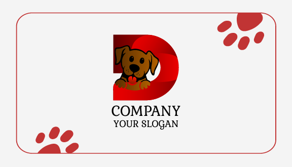 Scarlet Paw Dog Business Card