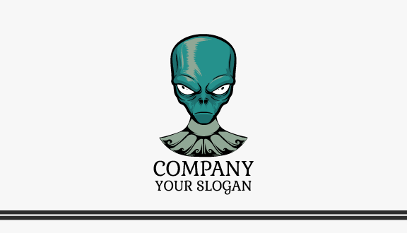 Scary Otherworldly Alienware Business Card