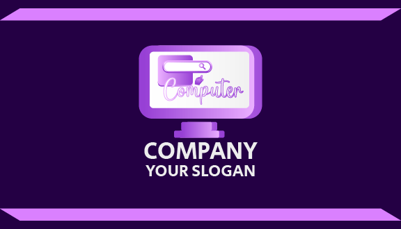 Search Bar Computer Business Card