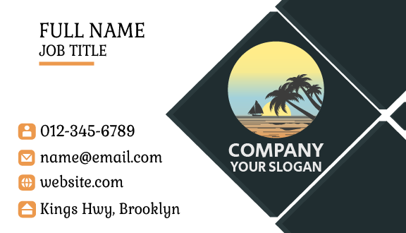 Seaside Escapade Summer Business Card