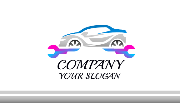 Silver Car Business Card