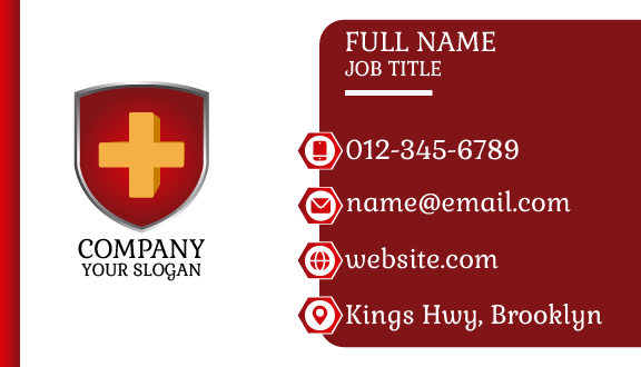 Silver Shield Pharmacy Business Card