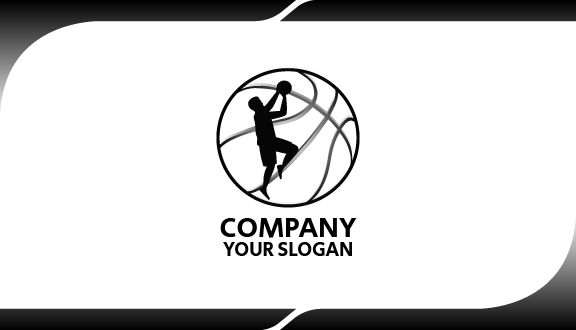Silver Shine Basketball Business Card