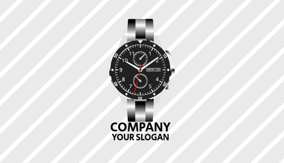 Silver Watch Business Card