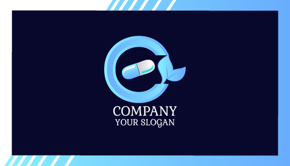 Sky Blue Pharmacy Business Card
