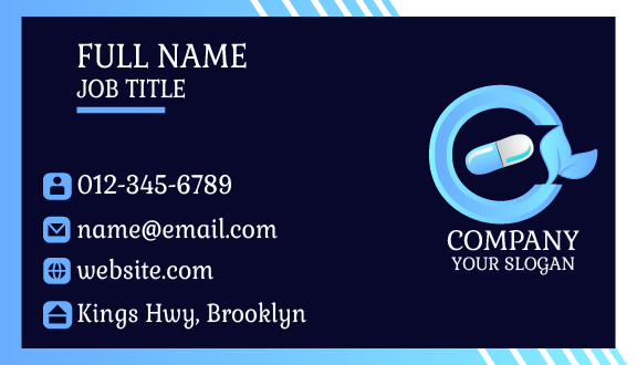 Sky Blue Pharmacy Business Card