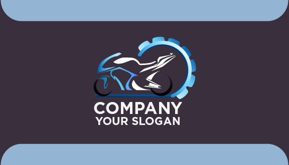 Sleek Outline Bike Business Card