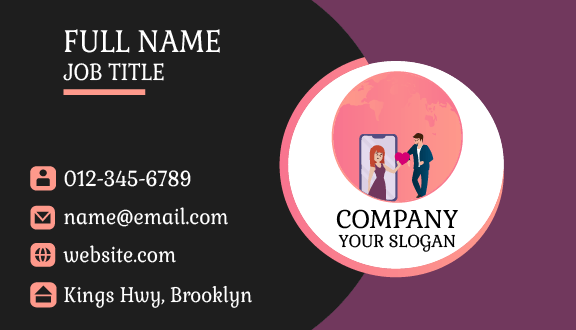 Smartphone Dating Business Card