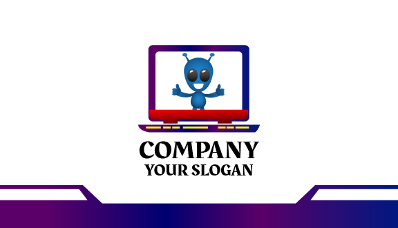 Smiling Alienware Business Card