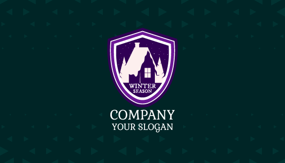 Snow Cottage Winter Business Card