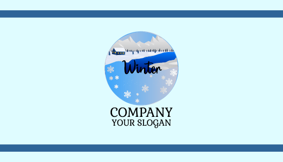 Snow Covered Winter Business Card
