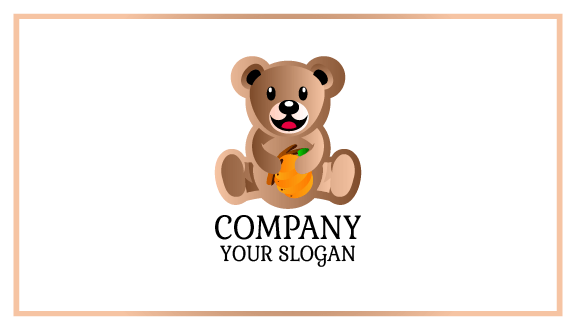 Soft Pastel Bear Business Card