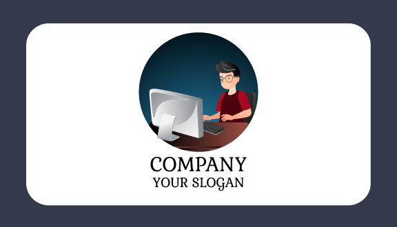 Software Engineer Computer Business Card