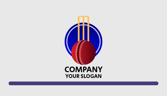 Solid Ball Cricket Business Card