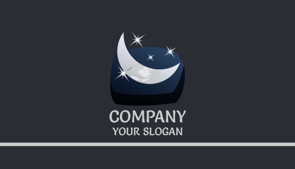 Sparkle Shine Moon Business Card