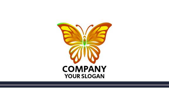 Sparkling Bold Butterfly Business Card