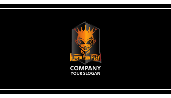 Sparkling Orange Alienware Business Card