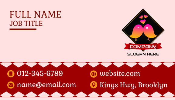 Sparrow Dating Love Business Card