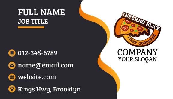 Fan Favorite Pizza Business Card