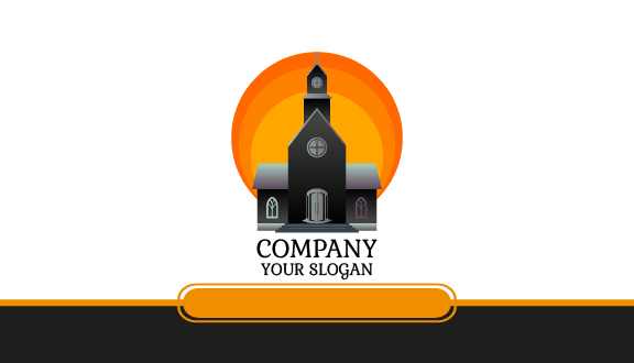 Spiritual Gray Church Business Card