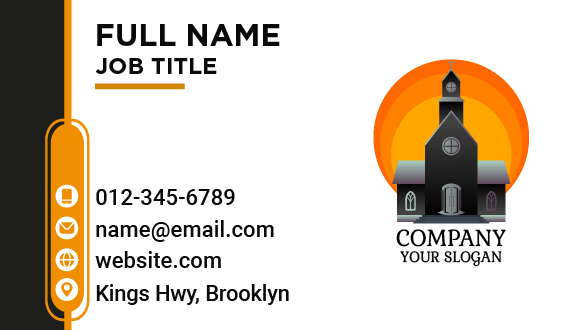 Spiritual Gray Church Business Card