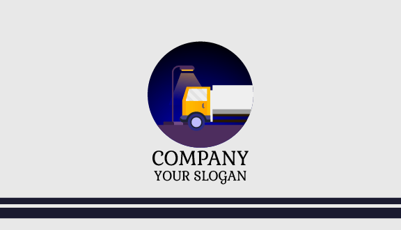 Street Lamp Truck Business Card