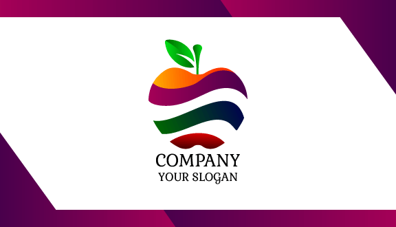 Striped Apple Business Card