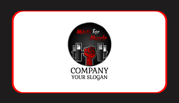 Strong Muscular Fitness Business Card