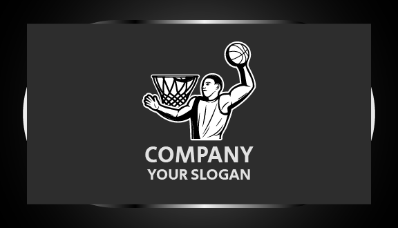Strong Player Basketball Business Card