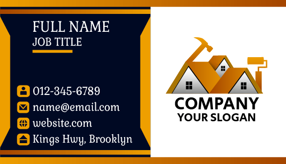 Sturdy Home Construction Business Card