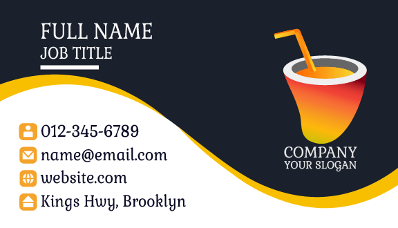 Succulent Mango Juice Business Card