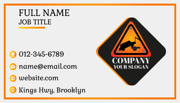 Superb Motor Truck Business Card