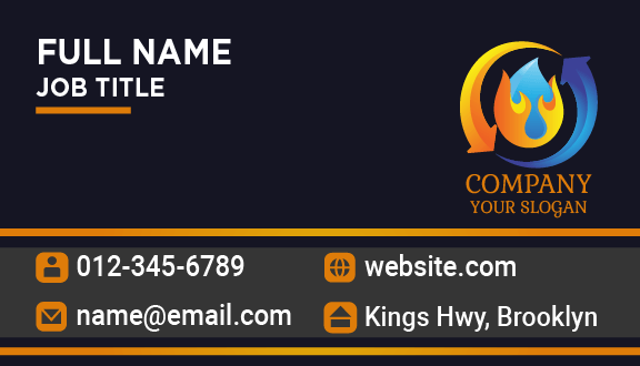 Surrounding Arrow Plumber Business Card
