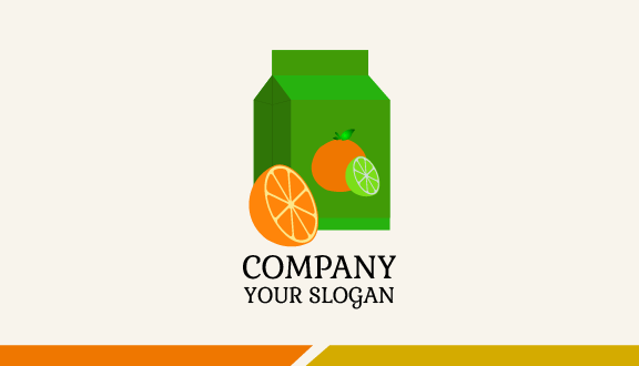 Sustainable Orange Pack Business Card