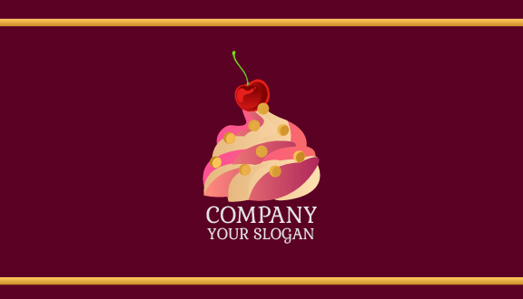 Sweet Cherry Dessert Business Card