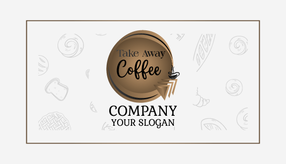 Takeaway Coffee Cafe Business Card