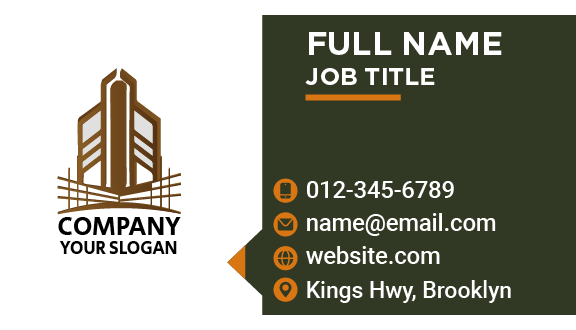 Tall Building Architect Business Card