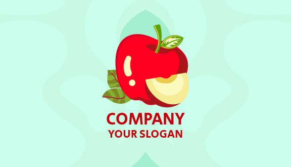 Tasty Apple Slice Business Card