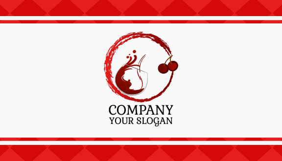 Tasty Cherry Drink Business Card