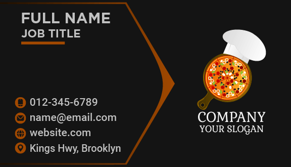 Fan Favorite Pizza Business Card