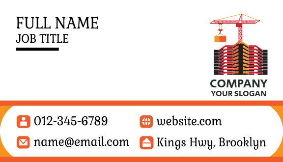 Technical Construction Skills Business Card