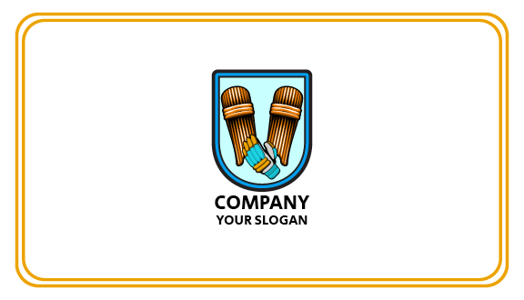 Thick Cricket Glove Business Card