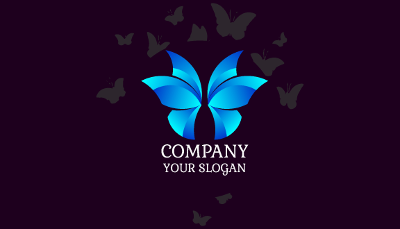 Three Wing Butterfly Business Card