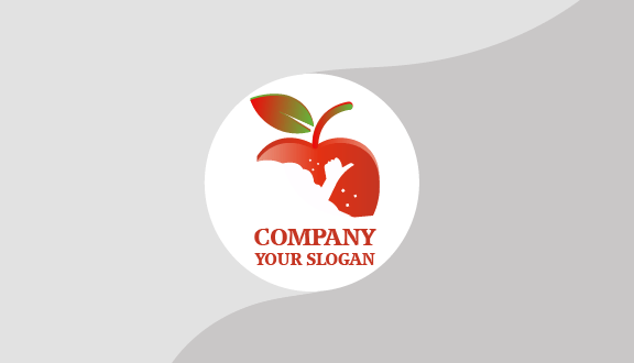 Thumbs Up Apple Business Card