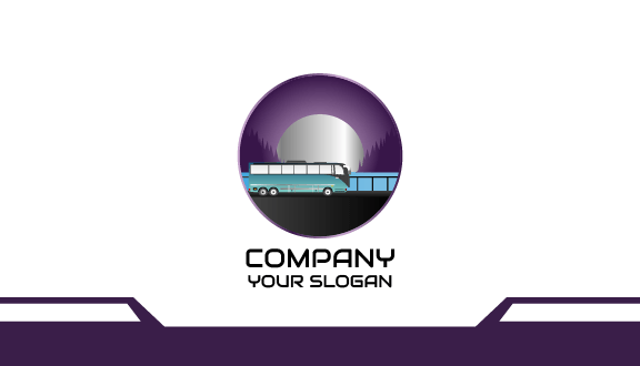 Tour Coach Bus Business Card