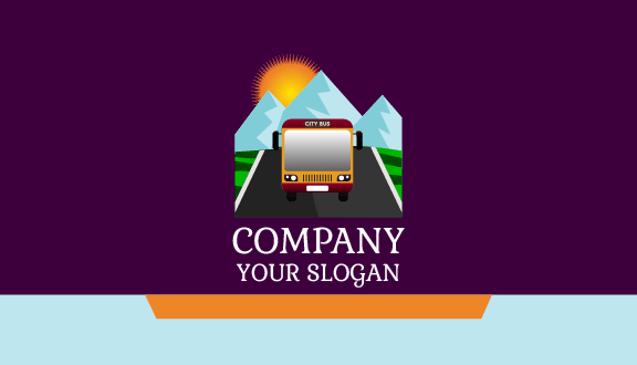 Travel Bus Business Card